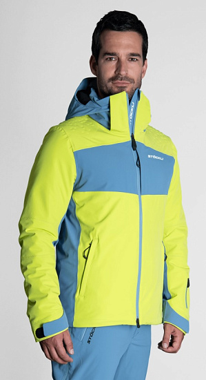 Куртка мужская Stockli Ski jacket Race Lime - Фото 3 большая