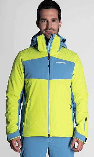 Куртка мужская Stockli Ski jacket Race Lime - Фото 4 большая