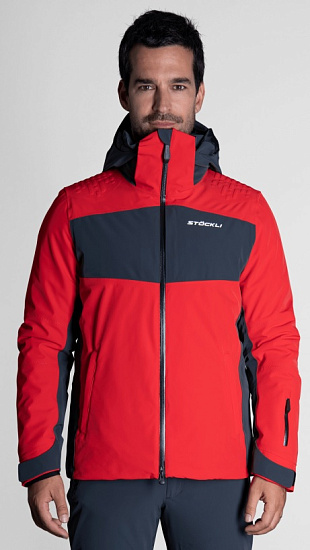 Куртка мужская Stockli Ski jacket Race Red - Фото 4 большая