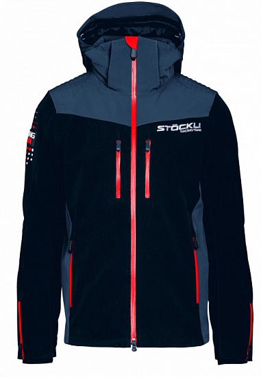 Куртка мужская Stockli Ski jacket WRT Black - Фото 1 большая