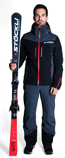Куртка мужская Stockli Ski jacket WRT Black - Фото 6 большая