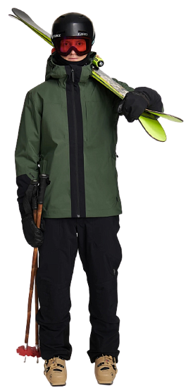 Куртка мужская Peak Performance Rider Ski Thrill Green/Black - Фото 7 большая