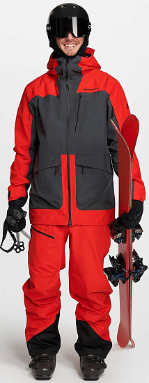 Куртка мужская Peak Performance Vertical 3L Racing Red/Motion G - Фото 3 большая