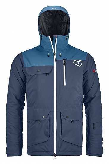 Куртка мужская Ortovox 2L Swisswool Andermatt Night Blue - Фото 1 большая