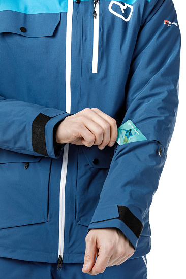 Куртка мужская Ortovox 2L Swisswool Andermatt Night Blue - Фото 9 большая