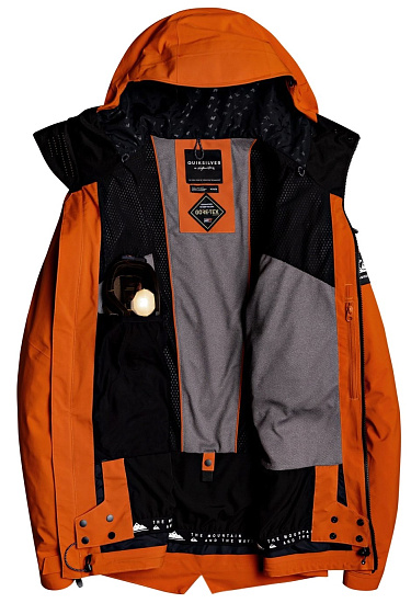 Куртка мужская Quiksilver Black Alder Pureed Pumpkin - Фото 2 большая
