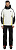 Куртка мужская Dainese Hp Prism Star-White/Black-Taps/Vibrant-Yellow - Фото 3 малая