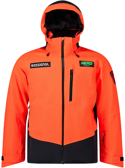 Куртка мужская Rossignol Hero Blackside Neon Red - Фото 1 большая