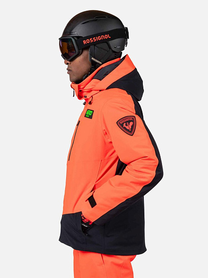 Куртка мужская Rossignol Hero Blackside Neon Red - Фото 5 большая