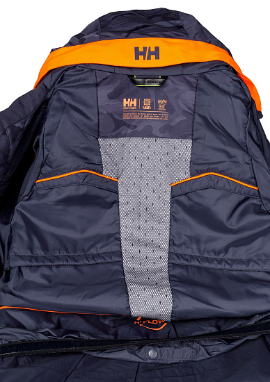 Куртка мужская Helly Hansen Garibaldi Графитовый-Синий камуфляж - Фото 3 большая