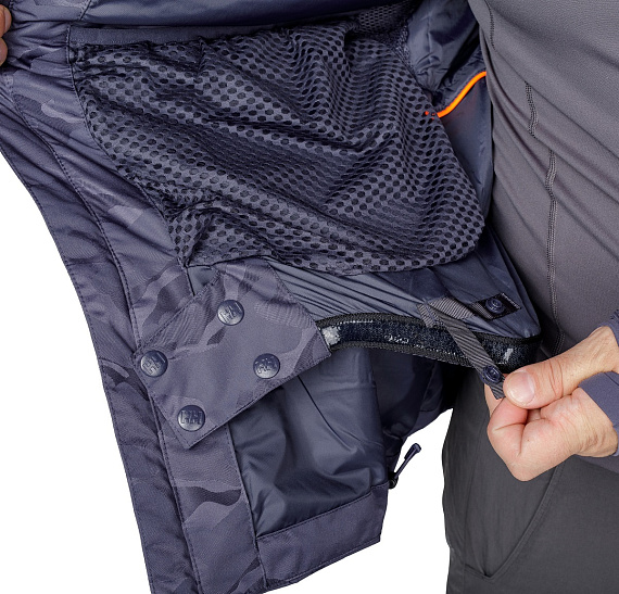Куртка мужская Helly Hansen Garibaldi Графитовый-Синий камуфляж - Фото 7 большая