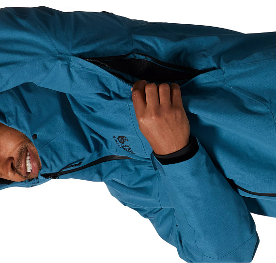 Куртка мужская Mountain Hardwear Cloud Bank Gore Tex Lt Caspian - Фото 6 большая