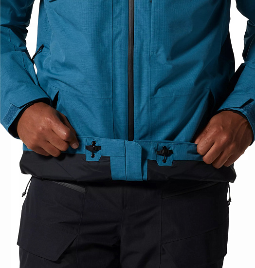 Куртка мужская Mountain Hardwear Cloud Bank Gore Tex Lt Caspian - Фото 8 большая