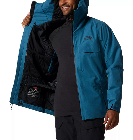 Куртка мужская Mountain Hardwear Cloud Bank Gore Tex Lt Caspian - Фото 9 большая