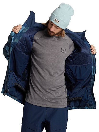 Куртка мужская Burton [Ak] Gore-Tex Swash Dress Blue Telo Camo - Фото 2 большая