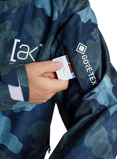 Куртка мужская Burton [Ak] Gore-Tex Swash Dress Blue Telo Camo - Фото 7 большая