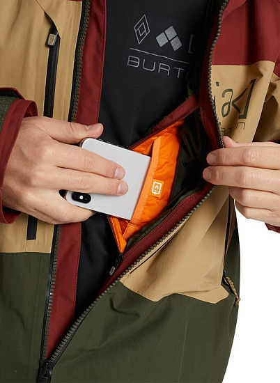 Куртка мужская Burton [Ak] Gore-Tex Swash Sparrw/Kelp/Frstnt - Фото 7 большая