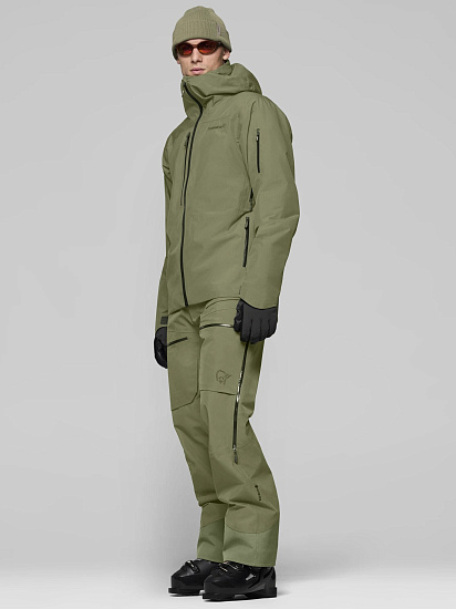 Куртка мужская Norrona Lofoten Gtx Insulated Deep Lichen Green - Фото 4 большая