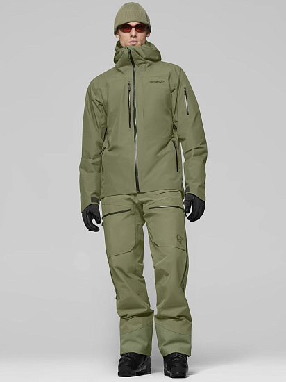 Куртка мужская Norrona Lofoten Gtx Insulated Deep Lichen Green - Фото 5 большая