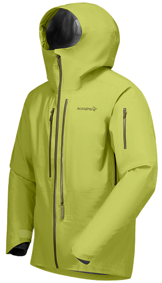Куртка мужская Norrona Lofoten Gtx Pro Dark Citron - Фото 2 большая