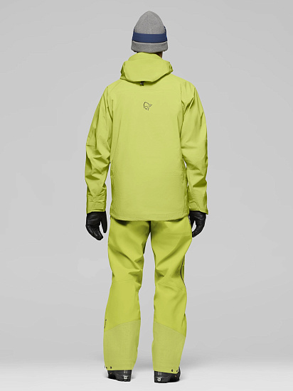 Куртка мужская Norrona Lofoten Gtx Pro Dark Citron - Фото 6 большая