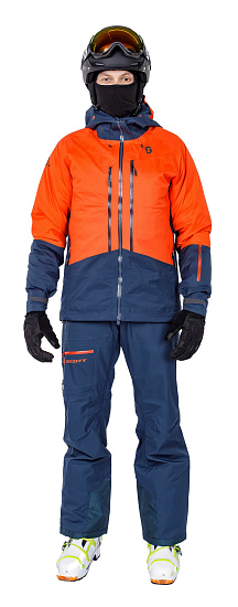 Куртка мужская Scott Explorair 3L Orange/Nightfall Blue - Фото 3 большая