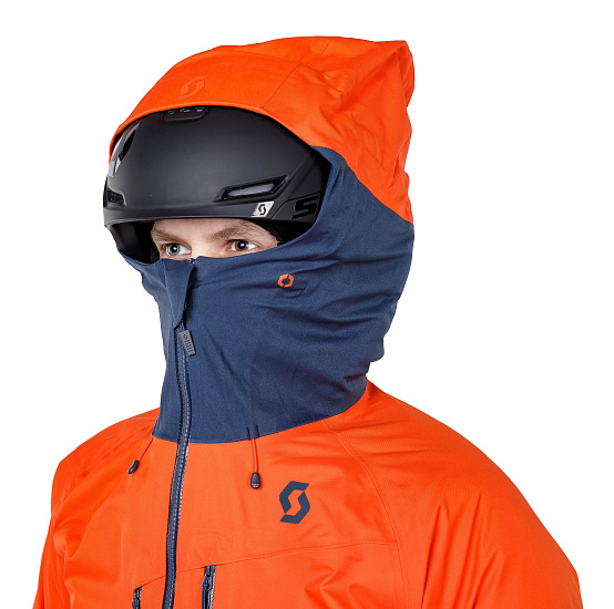 Куртка мужская Scott Explorair 3L Orange/Nightfall Blue - Фото 6 большая