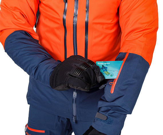 Куртка мужская Scott Explorair 3L Orange/Nightfall Blue - Фото 7 большая