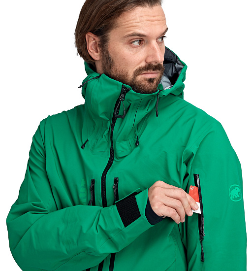 Куртка мужская Mammut La Liste HS Hooded Deep Emerald - Фото 4 большая