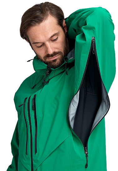 Куртка мужская Mammut La Liste HS Hooded Deep Emerald - Фото 6 большая