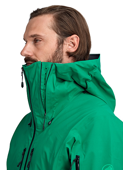 Куртка мужская Mammut La Liste HS Hooded Deep Emerald - Фото 7 большая