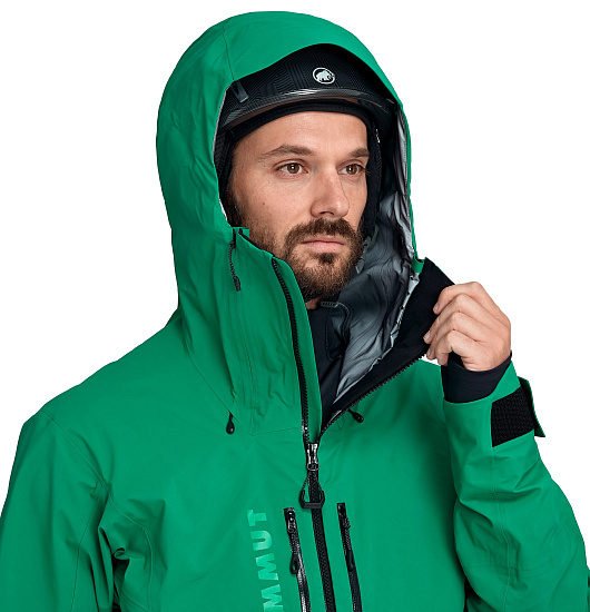 Куртка мужская Mammut La Liste HS Hooded Deep Emerald - Фото 8 большая