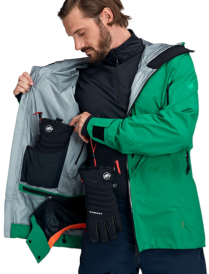 Куртка мужская Mammut La Liste HS Hooded Deep Emerald - Фото 9 большая