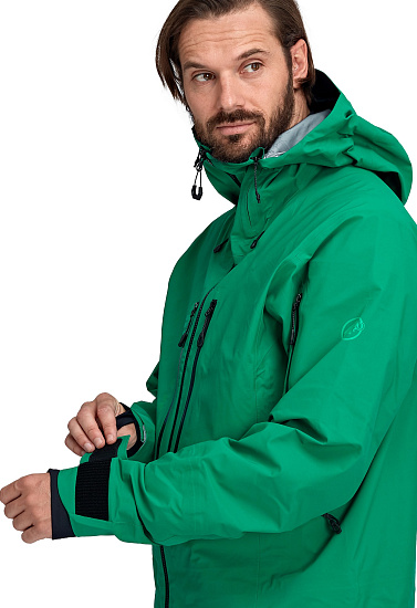Куртка мужская Mammut La Liste HS Hooded Deep Emerald - Фото 12 большая