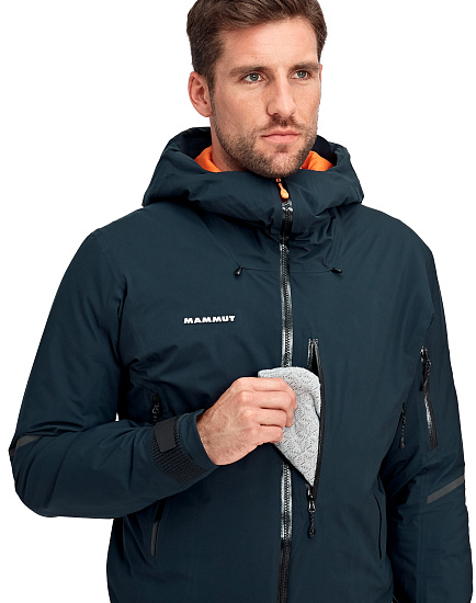 Куртка мужская Mammut Nordwand Thermo HS Hooded Night - Фото 9 большая