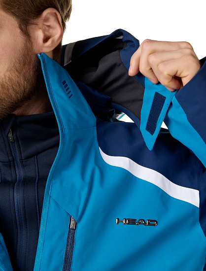 Куртка мужская Head Neo Turquoise/Darkblue - Фото 6 большая