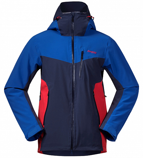 Куртка мужская Bergans Oppdal Ins Dk RoyalBlue/Navy/FireRed - Фото 1 большая