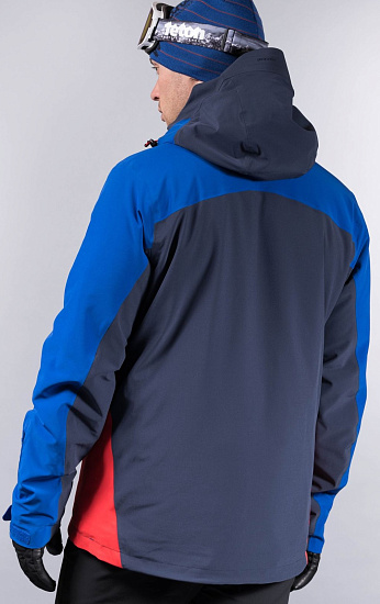 Куртка мужская Bergans Oppdal Ins Dk RoyalBlue/Navy/FireRed - Фото 4 большая