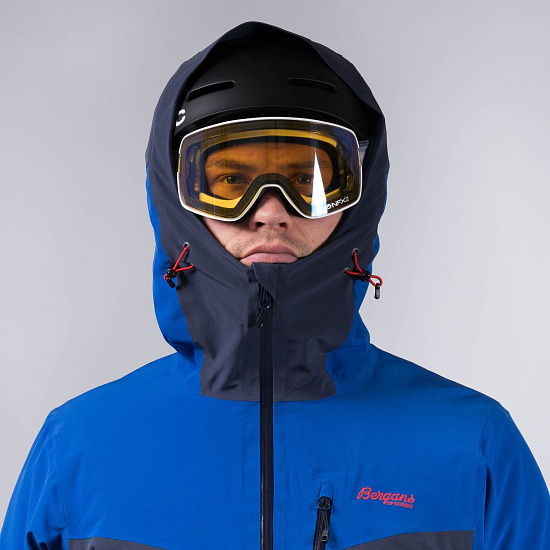 Куртка мужская Bergans Oppdal Ins Dk RoyalBlue/Navy/FireRed - Фото 5 большая