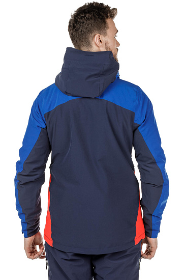 Куртка мужская Bergans Oppdal Ins Dk RoyalBlue/Navy/FireRed - Фото 10 большая