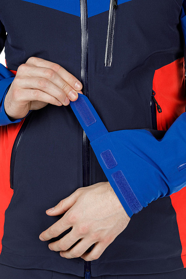 Куртка мужская Bergans Oppdal Ins Dk RoyalBlue/Navy/FireRed - Фото 13 большая
