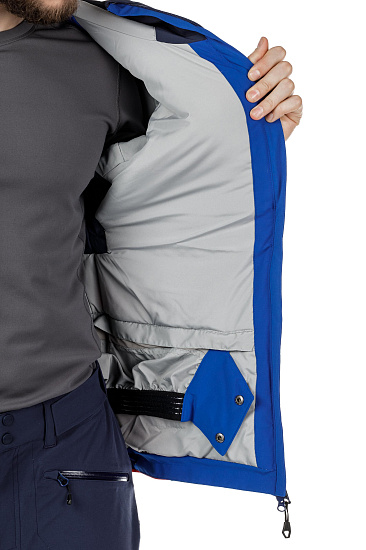 Куртка мужская Bergans Oppdal Ins Dk RoyalBlue/Navy/FireRed - Фото 18 большая