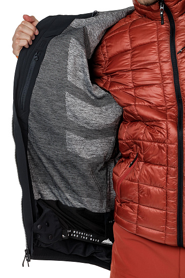 Куртка мужская Quiksilver Travis Rice Stretch Black Forest Vibes - Фото 9 большая