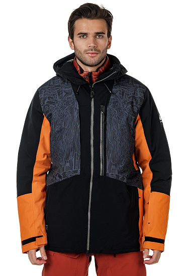 Куртка мужская Quiksilver Travis Rice Stretch Black Forest Vibes - Фото 11 большая