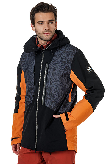 Куртка мужская Quiksilver Travis Rice Stretch Black Forest Vibes - Фото 12 большая