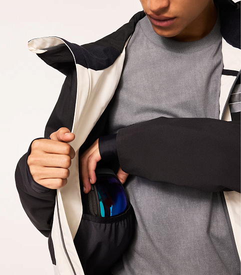 Куртка мужская Oakley TC Reduct Earth Shell Arctic White/Blackout - Фото 10 большая