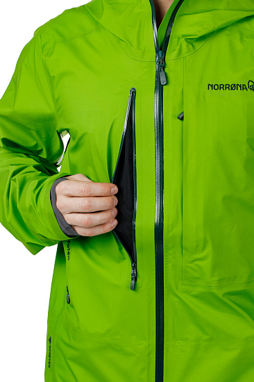 Куртка мужская Norrona Lofoten Gore-Tex Active Bamboo Green - Фото 12 большая