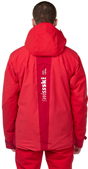 Куртка мужская Descente S.I.O Insulated Swiss National Team Replica Electric Red - Фото 4 большая