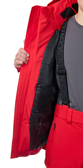 Куртка мужская Descente S.I.O Insulated Swiss National Team Replica Electric Red - Фото 7 большая