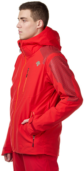 Куртка мужская Descente Light Weight Grapala Electric Red - Фото 3 большая